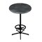Holland Bar Stool Co 42" Tall In/Outdoor All-Season Table, 36" dia. Black Steel Top OD21642BWOD36RBlkStl - alternate 1